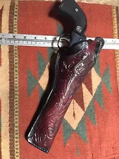 Fits Chiappa Pietta EMF 1873 22 Cal 5.5" Barrel Thumb Break Floral Holster Used