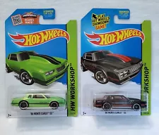 Hot Wheels 86 Monte Carlo SS #230 Lot Of 2, Green, Black HW Workshop For Sale