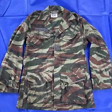 Vtg Original FRENCH LIZARD CAMO CAMOUFLAGE FIELD JACKET.VERY GOOD.