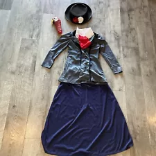 Mary Poppins English Nanny Women's Size Small Petite Costume California Costumes