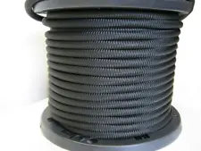 3/8" 500 ft Bungee Shock Cord Black Marine Grade Heavy Duty Shock Rope Tie Down