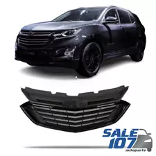 For 2018-2021 Chevrolet Chevy Equinox Front Upper Grille Gloss Black Grill