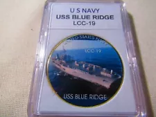 US NAVY - USS BLUE RIDGE (LCC-19) Challenge Coin