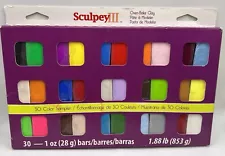 Sculpey lll Oven-Bake Clay Color Sampler Lot of 27 One Ounce Has All Colors