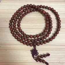 ML197 Vintage Tibetan Buddhist 10mm Bodhi Beads 108 Mala Beads Prayer Necklace