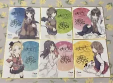 Rascal Does Not Dream Of Bunny Girl Senpai Art Board Complete 6 Sets Autograph