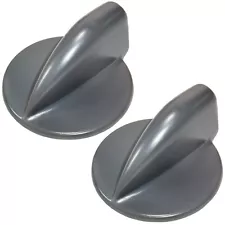 2-Pack Gray Duet Washer Dryer Control Knob for Whirlpool GEW GGW GHW YGEW Series