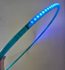 LED Hyperion Phoenix hula hoop 29" ID Aquamarine