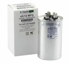 NEW - 45/10 Dual Run Capacitor for Central Heat & Air HEAVY-DUTY 45+10 HVAC FIX