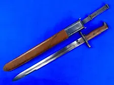 US WW1 Antique Model 1905 S.A. Blue Line Bayonet Knife w/ Scabbard