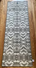 Manduka Yogitoes Skidless Yoga Mat Towel Greens Gray 68” X 24” VGUC