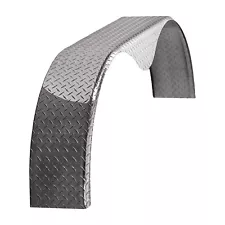 ToughGrade Cargo Trailer Aluminum Diamond Plate Tandem Teardrop Fender 10x72x20