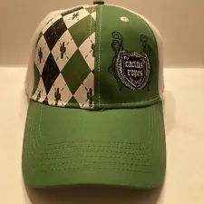 Cactus Ropes Green White Argyle Ball Cap Never Worn Hat