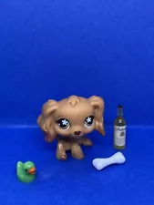 Littlest Pet Shop LPS #716 COCKER SPANIEL Hasbro Authentic Brown Tan