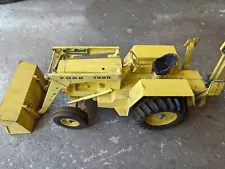 Vintage Ertl Ford 7500 Die-Cast Backhoe Front Loader Tractor - Parts Or Fix