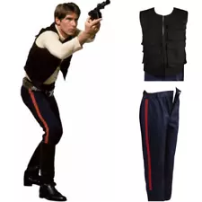 IV A New Hope Han Solo Cosplay Costume Vest Pants Shirt Outfit