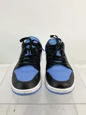 Air Jordan 1 Low University Blue Black Leather Sneakers 11