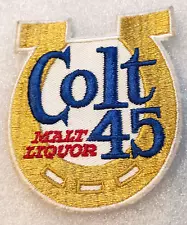 1970s Colt 45 Malt Liquor Horse Shoe Brewing Beer Patch New NOS Lion Brothers