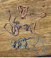 4 Breyer horse Halters Pink purple Turquoise Leather Chain Shank