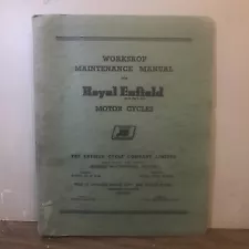 vintage Royal Enfield motorcycles work shop maintenance manual fd17