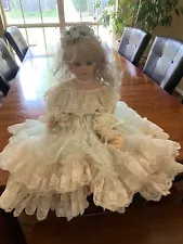 Hand painted Rustie Porcelain Doll For Sale