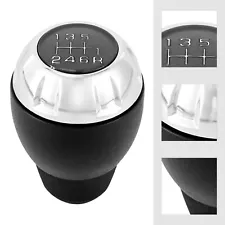 6-Speed Manual Chrome Leather Wrapped Shift Knob For Jeep Wrangler JK 2011-2018