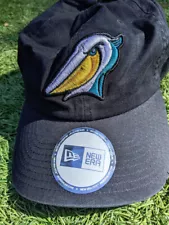 Myrtle Beach Pelicans Baseball Cap, MILB, OSFA, Unstructured, Black