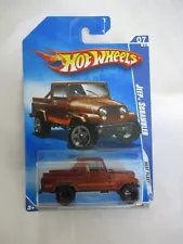 Hot Wheels 2009 Heat Fleet Jeep Scrambler Brown Body Black Wheels Sealed Card