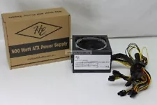 New Holland Electronics ATX Gaming Power Supply PS550R1 500W, Black with Color