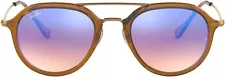 Ray-Ban RB4253 Highstreet Pilot Blue Gradient Flash Sunglasses