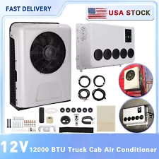 12V Truck Cab Air Conditioner Split AC Fits Semi Trucks Bus RV Caravan 12000 BTU