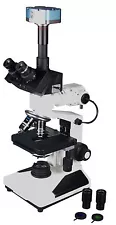 2000x Professional Trinocular Medical Microscope w Top Light & 5Mp USB Camera