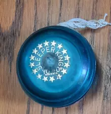 Vintage 1960s Translucent Blue Sleeper King Yo-Yo By Dell, Made In USA