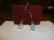 TWO GLASS TEAR DROP ERODESENT-DECORATIVE ORNIMENTS/great window decoration@