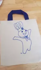 Vintage Pillsbury Doughboy Canvas Shopping Bag UNUSED NOS