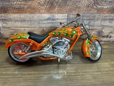 Arlen Ness Iron Legends Custom Motorcycles 1/6 Scale Orange Green Chopper