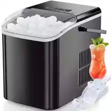 26.5lbs Nugget Ice Maker Countertop Pebble Ice Machine with Ice Scoop and Basket