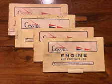 4 Lycoming O235-L2C Engine Logs, From 4 Different Aircraft