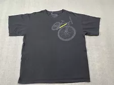 Nishiki Tires Shirt Adult Large Black Short Sleeve Motocross MTB MX Casual Men's