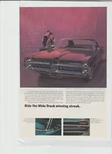 Original 1967 Pontiac Bonneville Magazine Ad "Most Beautiful Pontiac Ever..."