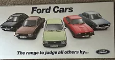 The Ford 1980 Cars Inc Escort Fiesta Range Sales Info Brochure Frameable