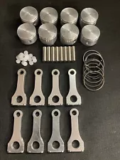 1/4 Scale V8 Pistons/Rings/Conrods/Pins (8) Set