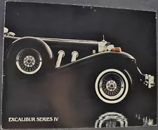 1982 Excalibur IV Sales Brochure Folder Roadster Phaeton Nice Original 82