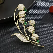 Lily of the valley flower brooch temperament brooch pin accessories gift