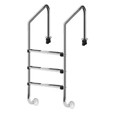 New ListingSwimming Pool Ladder,3-Steps Inground with Non-Slip Integrated Treads, 1.90" ...