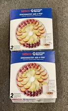 Lot of 4 NESCO American Harvest Snackmaster Add-A-Tray FD 40 50 60 Dehydrator