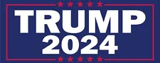 Donald Trump For President 2024 3x8 Vinyl Bumper Sticker