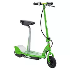 Razor E200S Seated Electric Scooter Up To 12mph with Twist Grip Throttle, Green