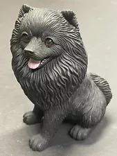 6-inch black Pomeranian figurine by K9 Kreations #329B