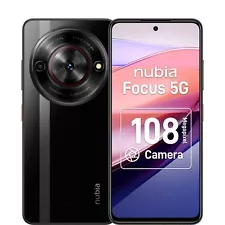 ZTE nubia Focus, Dual SIM, 256GB, 6GB RAM, 5G, HD 108 MP, 6,6", RAW HDR, Black